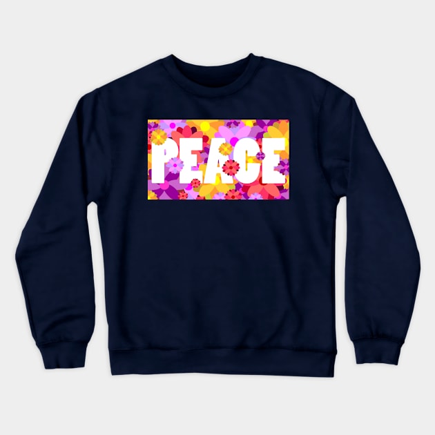 Flower Peace Crewneck Sweatshirt by Jokertoons